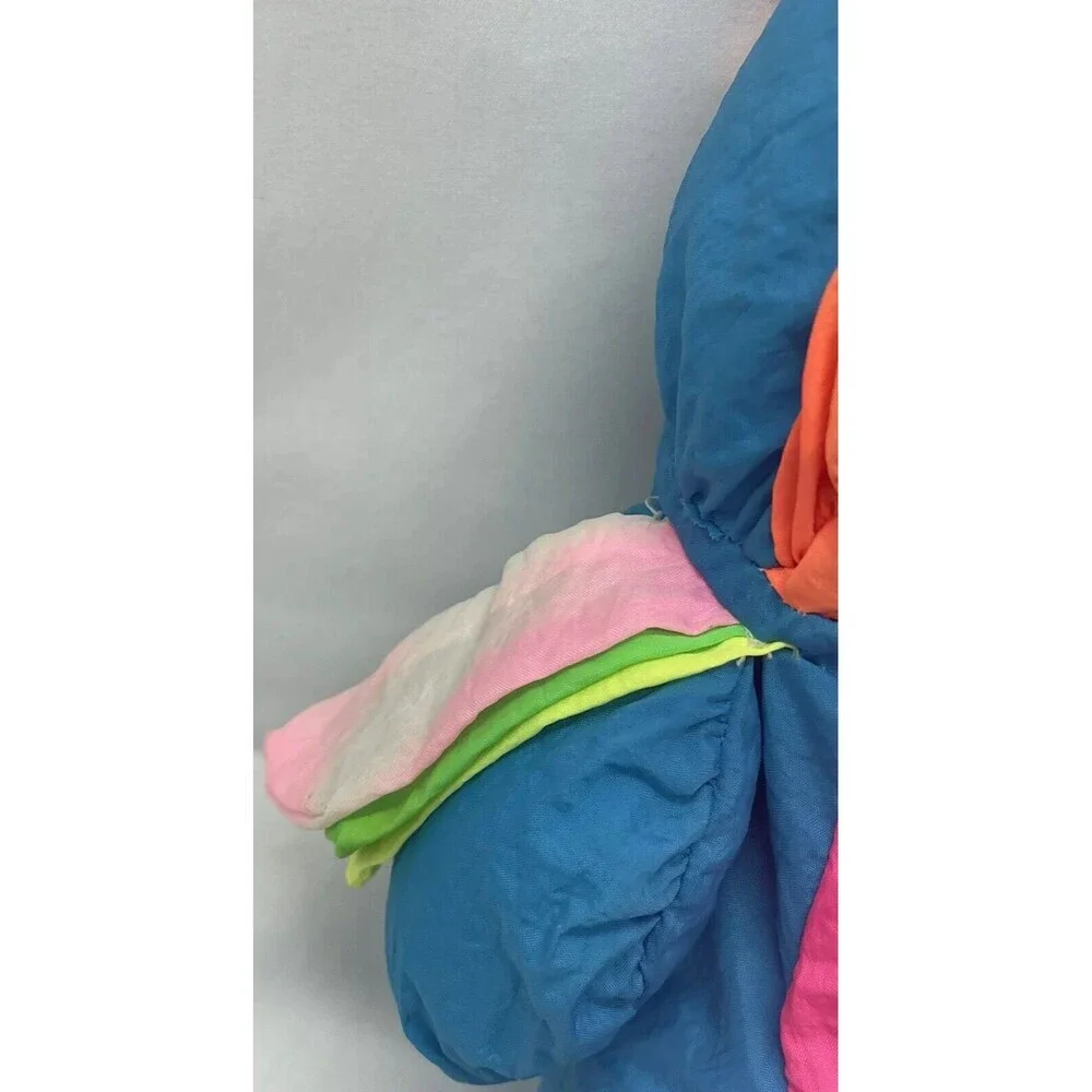 Vintage Ace Novelty Neon Bird Plush Nylon Puffalump 10